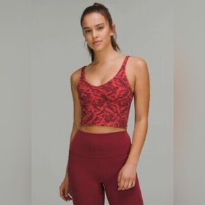 LULULEMON Align Tank //Spray Leaf Fireside Red// (size 10) NEVER WORN
